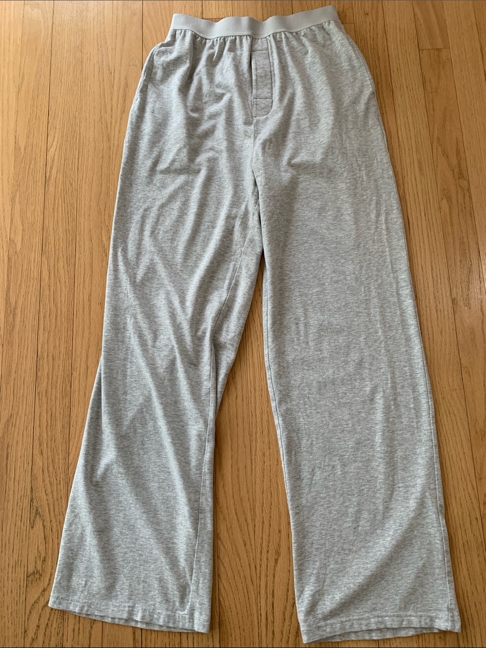 Quince Dream Lounge Oversized Boyfriend Pajama Lounge Pants Size Small Grey